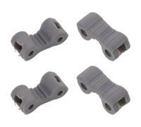PERSELOSO 4pcs Eyewear Hinge Repair Kit Silicone Bendable Connectors, Eyeglass Spare Parts Replacement for Glasses Frame DIY Restoration, Eye Glasses Accessories Grey