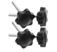 PERSELOSO 4pcs Knurled Thumb Screws Hand Tightening Knob Nut Gasket for Rollator Accessories Walker Arm Rest Fixing Outdoor Use