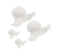 PERSELOSO 4pcs Mini Resin Snail Figurines DIY Model Kit with Epoxy Resin Fillers for Micro Landscape Crafting for Jewelry Making