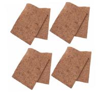 PERSELOSO 4pcs Natural Coconut Fiber Reptile Mat Soft and Comfortable Bedding for Bearded Dragons Geckos and Other Reptiles Antislip Flooring for Terrariums