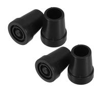PERSELOSO 4pcs Non Slip Plastic Cane Tips for Walking Sticks and Hiking Poles, Wear Resistant and Easy to Replace Walking Stick End Caps with Simple Design for Elderly Daily Outings