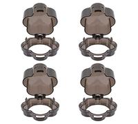 PERSELOSO 4pcs Plastic Oven Childproof Lock Stove Knob Covers for Child Safety, Prevent Children from Turning Gas, Replacement Gas Stove Knob Covers, Kitchen Safety Guards