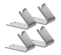 PERSELOSO 4pcs Refrigerator Shelf Clips Metal Support Clamps Universal Fridge and Freezer Shelf Hooks for Cabinet Shelving