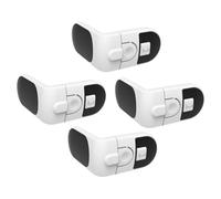 PERSELOSO 4pcs Safety Cupboard Locks Anti-Pinch Design Material Easy One-Key Versatile Refrigerator and Cabinet Lock for Childproofing Home