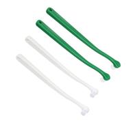 PERSELOSO 4Pcs Small Head Pet Toothbrush for Cats Small Dogs Manual Teeth Cleaning Brush for Improved Oral Health Green White Easy to Use Suitable for Yorkshire Terriers and Chihuahuas