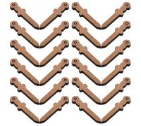 PERSELOSO 50 Pcs Wooden Carving Pendants Bag Charms Unique Rustic Charm Peach Wood Versatile Use Creative DIY Accessories for Loved Ones Decorating Cars