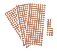 PERSELOSO 500pcs Cork Pads Self Adhesive round Circles for Furniture Legs and Cupboard Doors, Vibration Damping Floor Protector Pads Cork Easy Installation for Dining and Office Use
