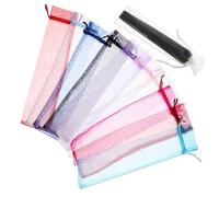 PERSELOSO 50pcs Gauze Drawstring Bags Party Favor Pouches Organza Goodie Bags for Boys and Girls Superhero Party Supplies Festival Storage