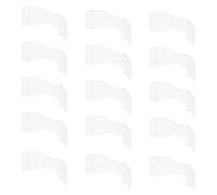 PERSELOSO 50pcs White Plastic Bandage Clips for First Aid Emergency Use Portable Small Fixing Clasps for Crepe Bandage Wraps and Elastic