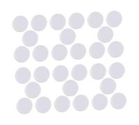 PERSELOSO 50pcs White Round Noise Maker Inserts for Dogs and Pets Plastic Ring Rattle Balls for Craft Replacement and Sensory Play