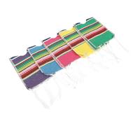 PERSELOSO 5pcs Ponchos Beer Bottle Mini Ponchos Rainbow Striped Cotton Not Easy to Tear Not Easy to Deform Suitable for Families Cinco De Mayo Decoration