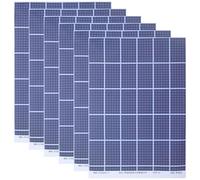 PERSELOSO 6 Sheets Micro Landscape Solar Panel with -Adhesive, Diorama Renewable Energy Accessory for Scale Model Architecture DIY Sand Table Blue