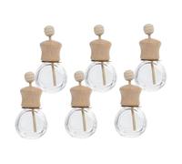 PERSELOSO 6pcs Aroma Diffuser Perfume Dispenser Bottles with Clip for Car Air Freshener, 10ml Glass Bottles Reusable Small Scent Diffusers Suitable for Car and Air Conditioner