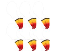 PERSELOSO 6pcs Realistic Parrot Beak Nose Costume Props Made of Vinyl Comfortable Fit for Animal Cosplay Mask Fun and Birthday Party Accessories