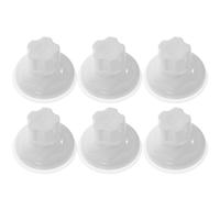 PERSELOSO 6pcs White Abs Bird Window Perch Suction Cups for Small Pet Nest with Multi-scene Use and Lightweight Design, Easily and Stably Fixed on Smooth Glass Or Metal Surfaces