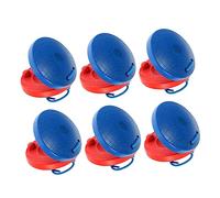PERSELOSO 6Pcs Wooden Castanet Percussion Instruments Early Education Musical for Boys Teaching for Confidence Building
