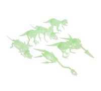 PERSELOSO 7Pcs Luminous Dinosaur Skeleton Realistic Plaything PVC Material Glow Dark Dino Models