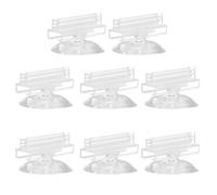 PERSELOSO 8pcs Fish Tank Plate Clips with Suction Cup Clamp for Aquarium Isolation Plates Fish Tank Divider Holders Suitable for Aquarium Accessories