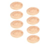 PERSELOSO 8pcs Natural Woven Bird Nest Ornament for Home Decor Party and Garden Realistic Craft Accessories for Micro Landscape and Photography Props