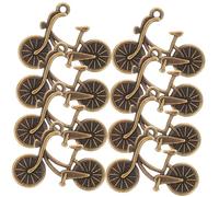 PERSELOSO 8pcs Vintage Copper Bicycle Accessories Metal Bike Charms for Jewelry Making Retro Bicycle Decoration Hanging Pendant Crafting Charms for Diy Projects
