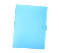 PERSELOSO A3 Blue Art Portfolio Case Handheld Diamond Art Storage Book 30 Plastic Binder Pages for Artist Drawing and Poster Storage