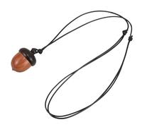 PERSELOSO Acorn Shape Pill Box Organiser with Lanyard, Portable Wooden Travel Medication Case with Moderate Capacity and Versatile Storage, Keeps Tablets Safe for On-the-go Use