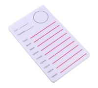 PERSELOSO Acrylic Eyelash Extension Holder Tray with Easy to Clean Surface and Evenly Arrange Lash Extensions, Portable Lash Hand Pallet for Salon and Home Use