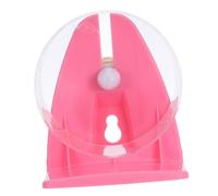 PERSELOSO Acrylic Small Pet Exercise Running Wheel with Bracket for Hamsters Squirrels Hedgehogs Transparent for Muscle Building and Mental Health Maintenance