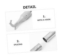 PERSELOSO Adjustable Curtain Draw Rod for Skylights Telescopic Push Pull Wand for Cordless Roller Shades and Drapes Extendable Window Blind Rod with Modern Design Easy to Use for Bedroom