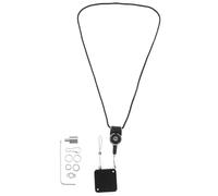 PERSELOSO Adjustable Retractable Parrot Bird Flying Leash with Foot Ring 4-Size Black Traction Rope for Outdoor Training and Flying Activities
