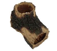 PERSELOSO Aquarium Multifunctional Tree Root Resin Hideout Decoration Fish Ornament with Hollow Log and Easy Cleaning Design for Fish and Shrimp for Aquarium Landscape