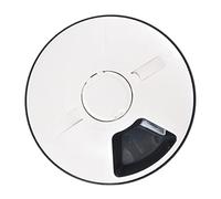 PERSELOSO Automatic Pet Feeder Timer 6-port Dry Food Dispenser Gray-white Smart Pet Feeding Bowl for Cats and Dogs Scheduled Portion Control