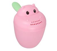 PERSELOSO Baby Shower Supplies Bath Rinse Cup Hippo Shaped for Babies Cute Adorable Design Comfortable Using Experience PP Material for Bath Time and Shower