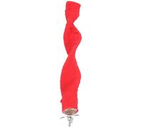 PERSELOSO Bird Beak Grinding Perch and Beak Trimming Red Quartz Sand and Wood Pvc Stand Increases Activity Level Random Color for Small and Medium-sized Birds and Parakeets