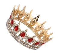 PERSELOSO Bridal Accessories Crystal Princess Tiara for Women Vintage Queen Headpiece Wedding Crown for Bride Prom Crown Girls Birthday Hair Accessories