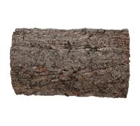 PERSELOSO Brown Gecko Hideout Reptile Hide Cave in Realistic Hollow Tree Trunk Shape Wood with Quick Cleaning and Climbing Features Stylish Shelter for Amphibians and Bearded Dragon