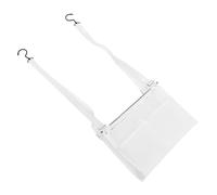 PERSELOSO Capacity Breathable Mesh Shower Basket Hanging Storage Bag for Bathroom Mesh Organizer with Double Hooks for Toiletries Towels and Small Items Multipurpose Hanging Utility Storage