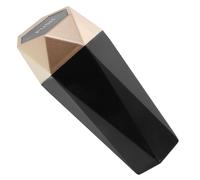 PERSELOSO Car Trash Can Small Leakproof Mini Garbage Bin Vehicle Trash Container with Lid Portable Car Accessories and Outdoor Use Light Gold Color