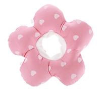 PERSELOSO Cat Recovery Cone Elizabethan Collar for Cats and Kittens Soft and Breathable Protective Cone for Wound Healing Cute Floral Design Pink