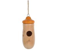 PERSELOSO Charming Hummingbird House Wooden Bird Nest Garden Birdhouse for Nesting Bird Hotel Garden Decor Natural Home Decoration