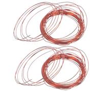 PERSELOSO Copper Ground Wire Roll Flexible Craft Copper Wire 0.5mm 10m for Science Projects Bonsai and Plants 2 Rolls