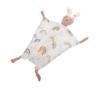 PERSELOSO Cotton Muslin Security Blanket Soft and Breathable Blanket Cute Design for Newborns Soothing Companion for Boys and Girls Cotton Muslin Comforter