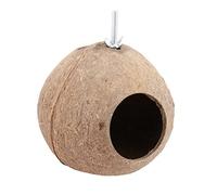 PERSELOSO Creative Handmade Coconut Shell Bird Nest for Garden Decoration Outdoor Birdhouse Protecting Birds From Weather for Home and Office Nature Lovers