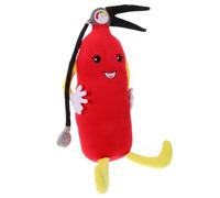 PERSELOSO Cute Plush Fire Extinguisher Stuffed Pillow Realistic Design and Soft Cotton Material for Bedtime and Playtime Teaching Fire Prevention to Young