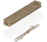 PERSELOSO Decorative Mezuzah Scroll and Tefillin Design Alloy Craft for Jewish Faith and Holiday Celebrations