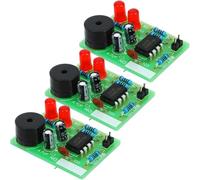 PERSELOSO DIY Convenient Assembly with 3 Sets Soldering Practice Kit Electronic Flash Circuit, Easy to Assemble Green Rf4 Boards Necessary Components Included for Beginners and Hobbyists