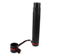 PERSELOSO Extendable Plastic Storage Tube Drawing Poster Carrying Case for Artists Black Extra Small 45cm x 72cm Telescopic Document Tube for Blueprint and Paper Storage