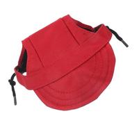 PERSELOSO Fashionable Dog Baseball Hat Soft Red Pet Cap for Puppies Comfortable Everyday Wear for Outdoor Activities for Dogs S