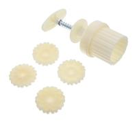 PERSELOSO Flower Shaped Moon Cake Mold for Baking Cookies and Chocolate, Reusable Abs and Iron Material, Sturdy and Not Easy to Deform, for DIY Baking at Mid-Autumn Festival