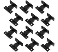 PERSELOSO Furniture Panel Connector Clips for Wall Protection Board Link Accessories 12 Pairs Black Abs with Easy Installation and Multi-Functional Application and Board Furniture Connectors